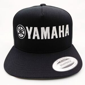 Yamaha Drums Drummer Flat Bill Snapback Cap Hat Black